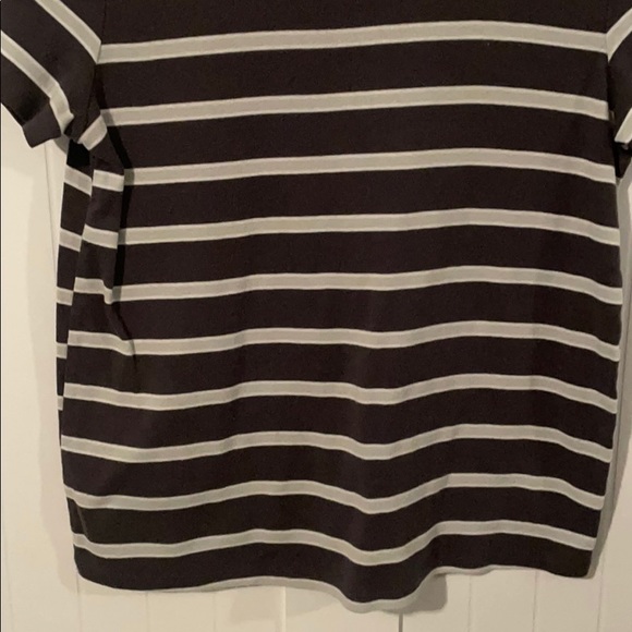 American Eagle XS striped T shirt blue gray AE - Picture 3 of 5